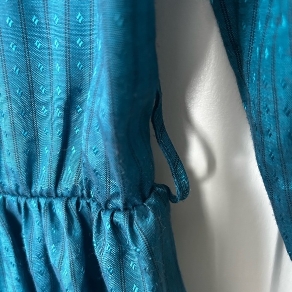 Bonnie Jean Vintage 80s Kid Dress with Lace Collar - Picture 3 of 10